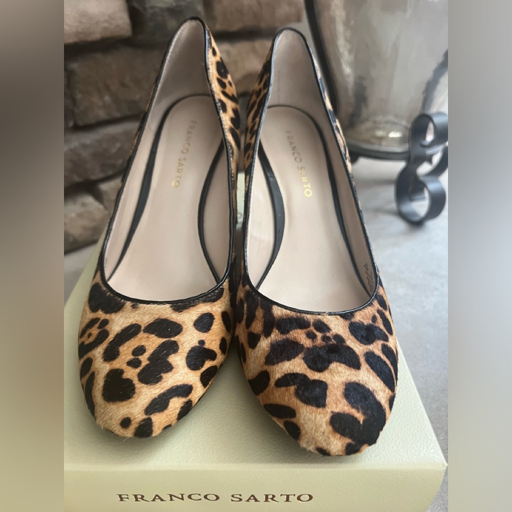 Franco Sarto Helio - Honey Leopard Wedges